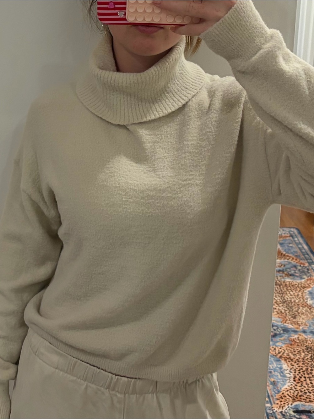 Wilfred Cream Turtleneck Sweater